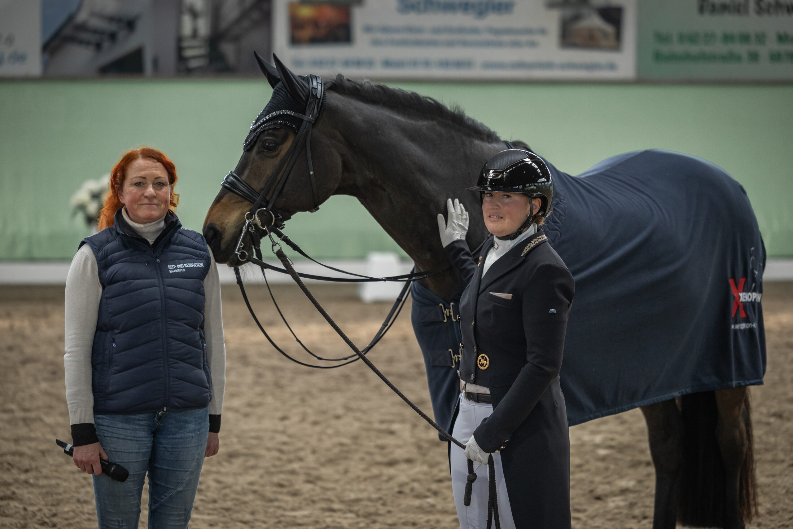 Tina von Briel gewann den Xenophon Sonderehrenpreis für die Vorbereitung von Tallahassee auf die Intermédiaire A in Walldorf. Foto: Talia Klefenz