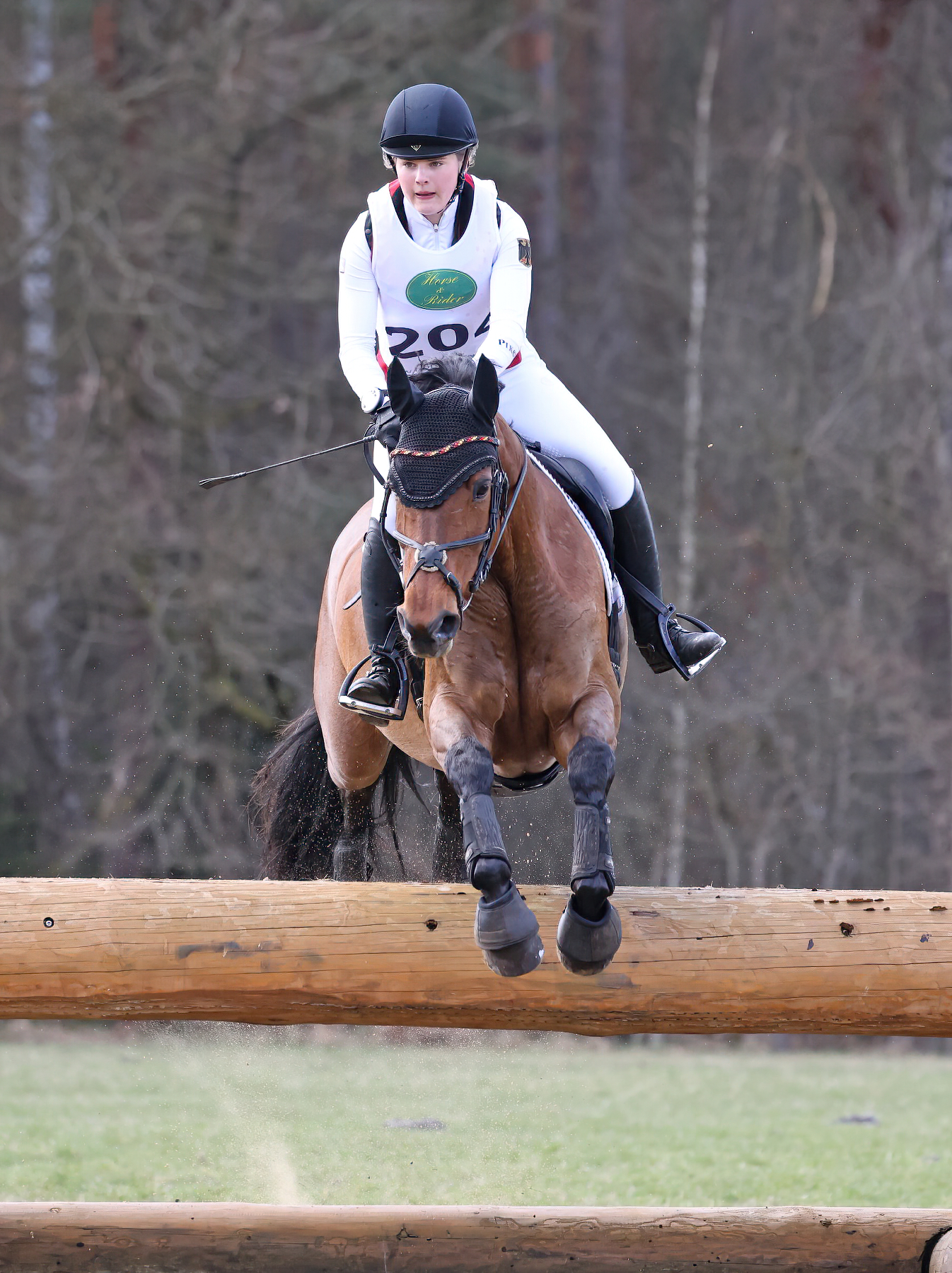 Jona Isabell Heine und Chantilly waren in der CCI2* Abteilung für die Reiter Jahrgang 2006 und jünger nicht zu schlagen. Foto: Christiane Jahnke