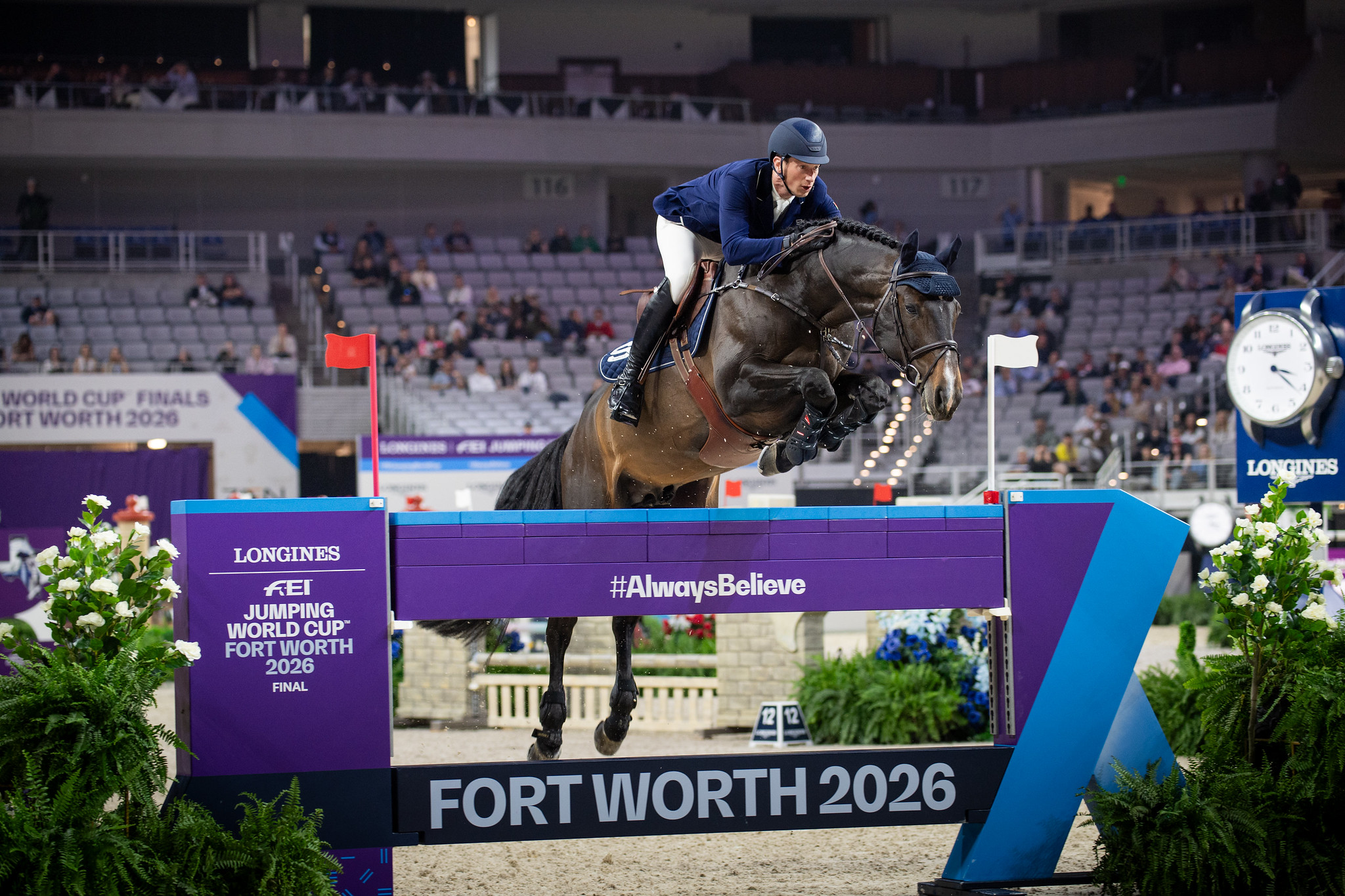 Daniel Deußer and Otello de Guldenboom, a twelve-year-old son of his Tobago Z, who is just about to reach the zenith of his career. Photo: FEI/Shannon Brinkman
