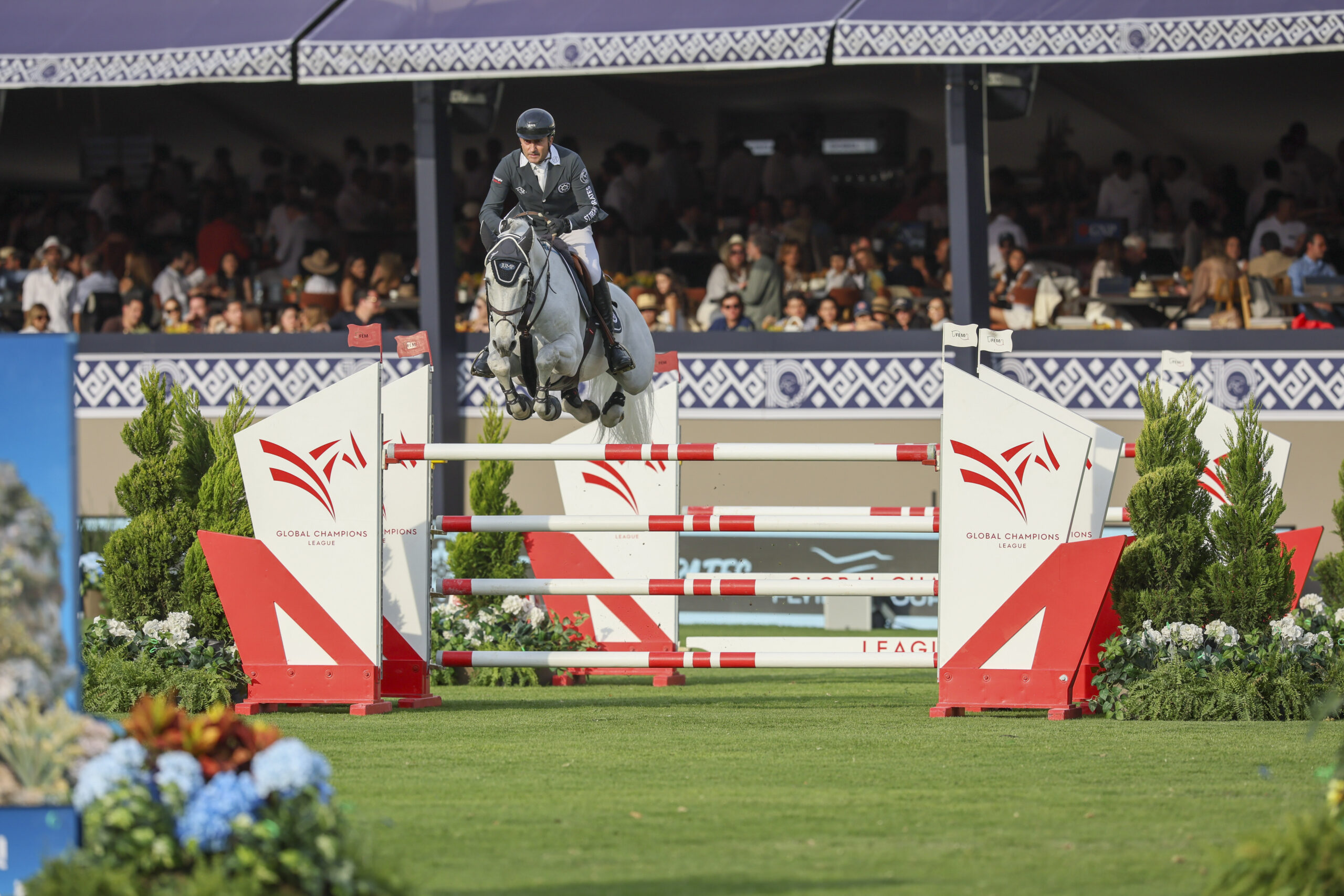 What a weekend for Piergiorgio Bucci and Pallieter in Mexico! After the Global Champions League stage, they also won the Grand Prix. Photo: GCT/Ljuba Buzzola  