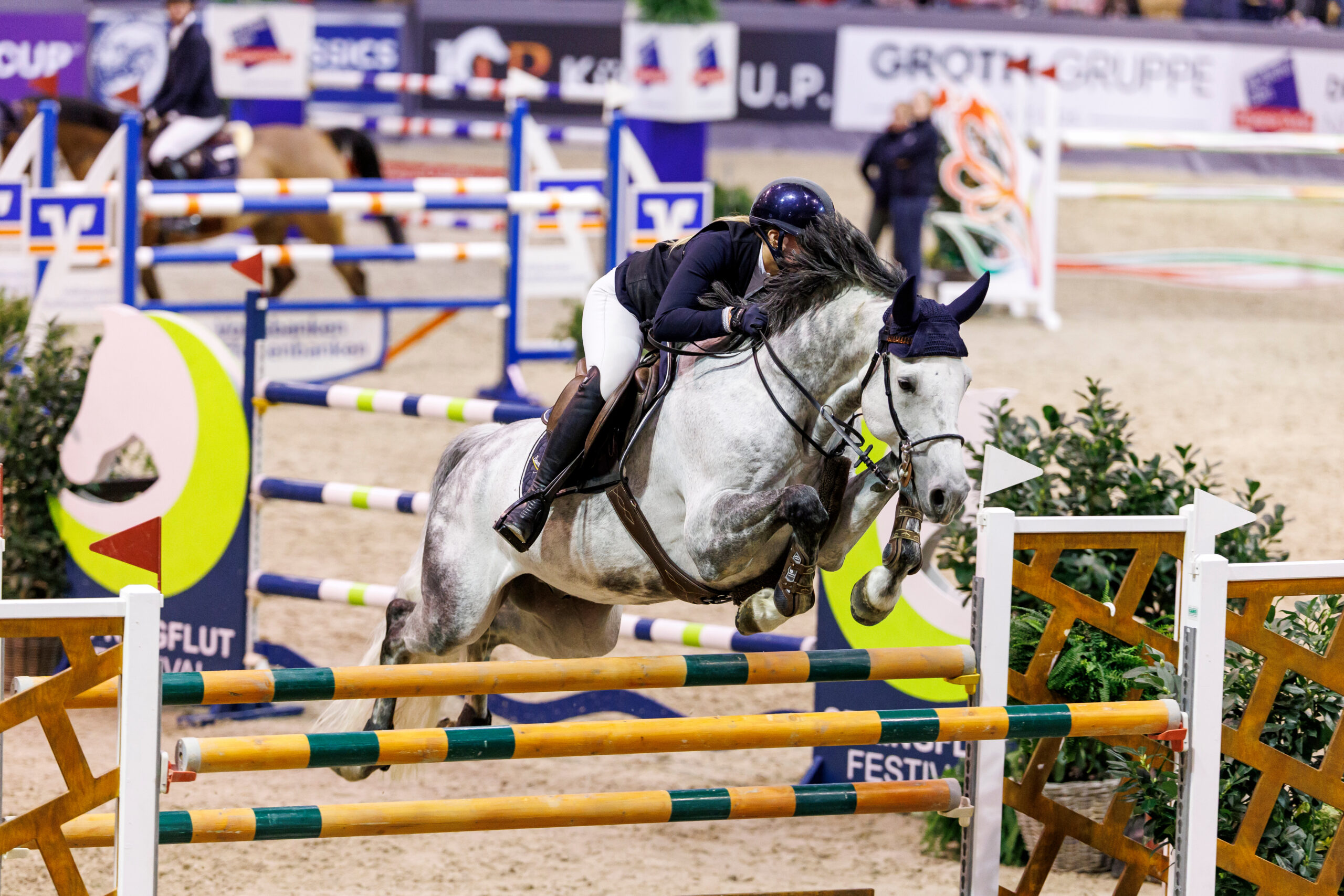 Tomma Thiesen celebrates success at the junior show jumping tournament in Opglabbeek
