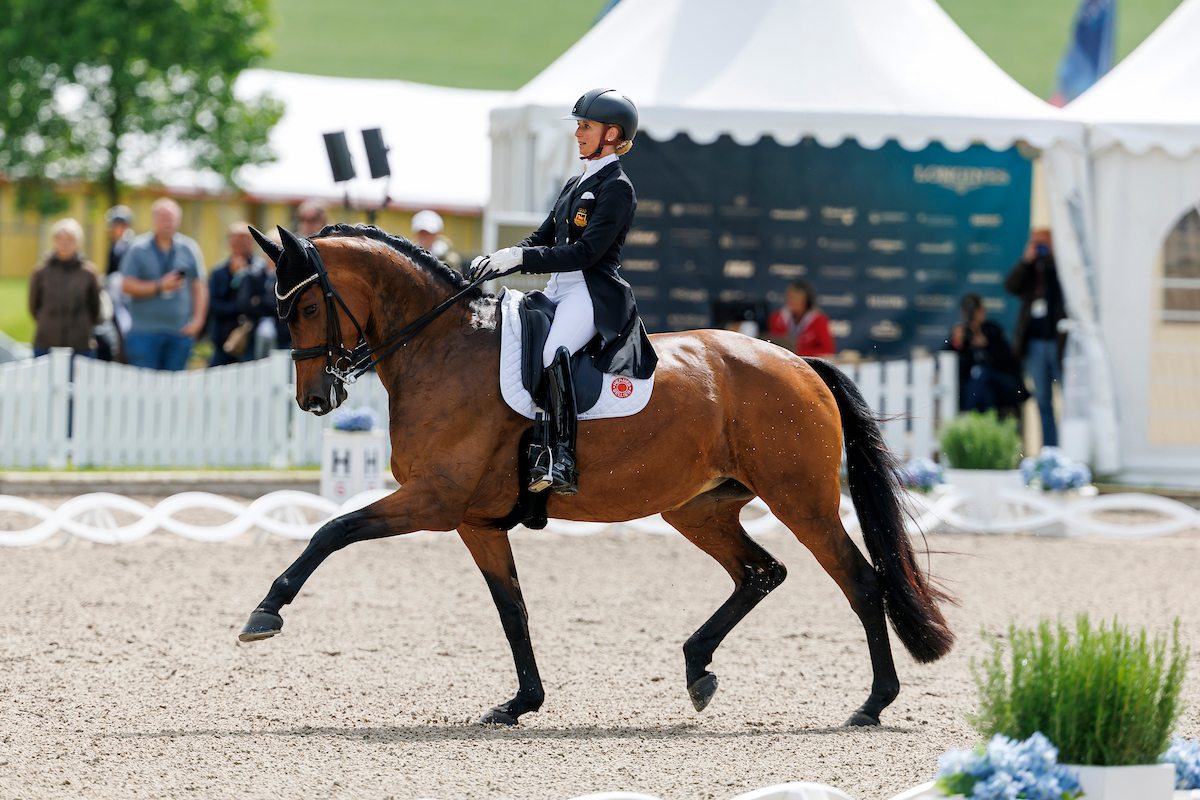 Jessica von Bredow-Werndl und Times Kismet, hier in Balve 2026. Foto: sportfotos-lafrentz.de