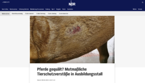NDR berichtet über staatsanwaltliche Ermittlungen wegen mutmaßlicher Verstöße gegen das Tierschutzgesetz