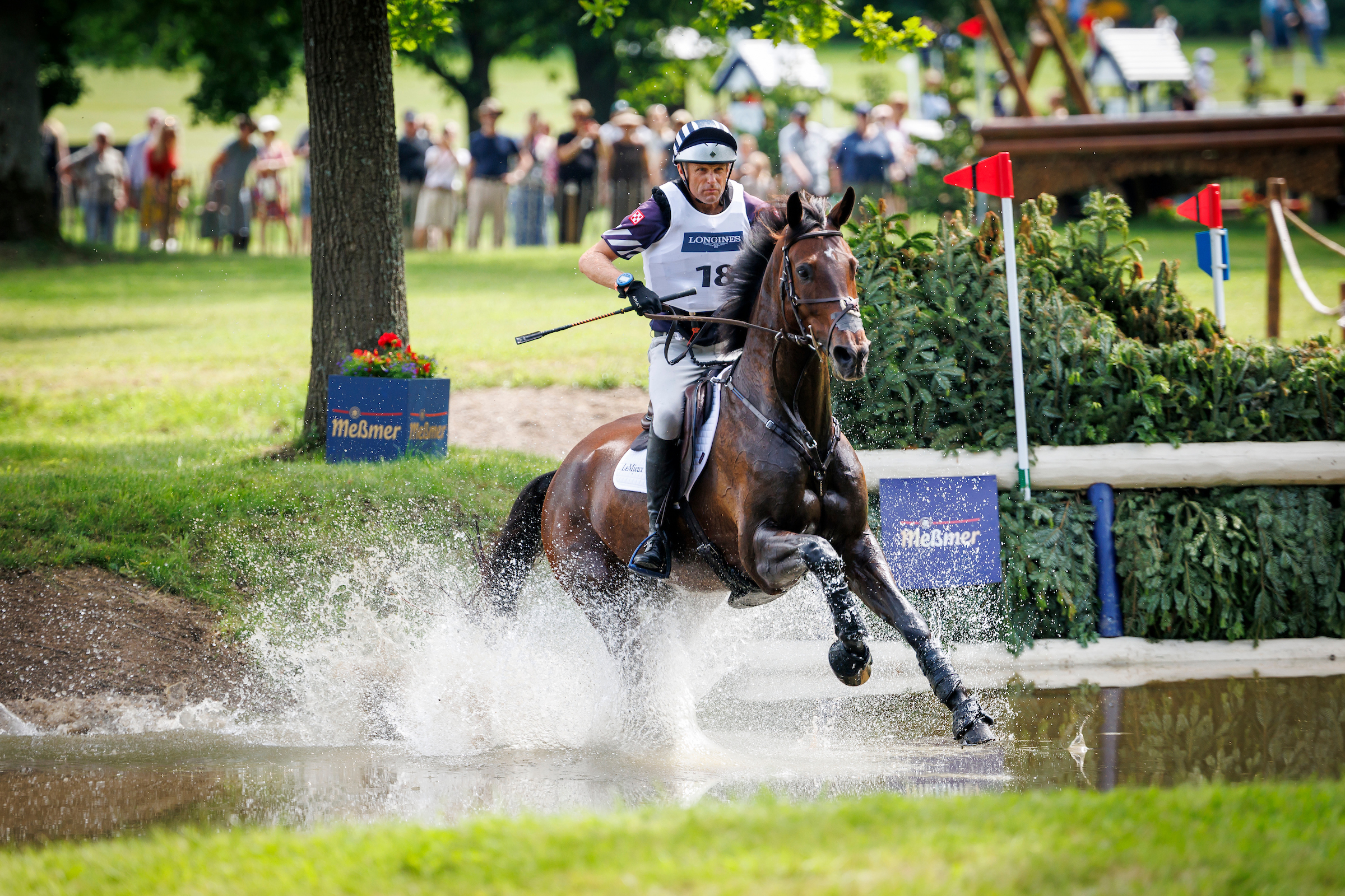 Boyd Martin and Shanroe Cooley, who had been trained by Elisabeth Halliday. Photo: sportfotos-lafrentz.de
