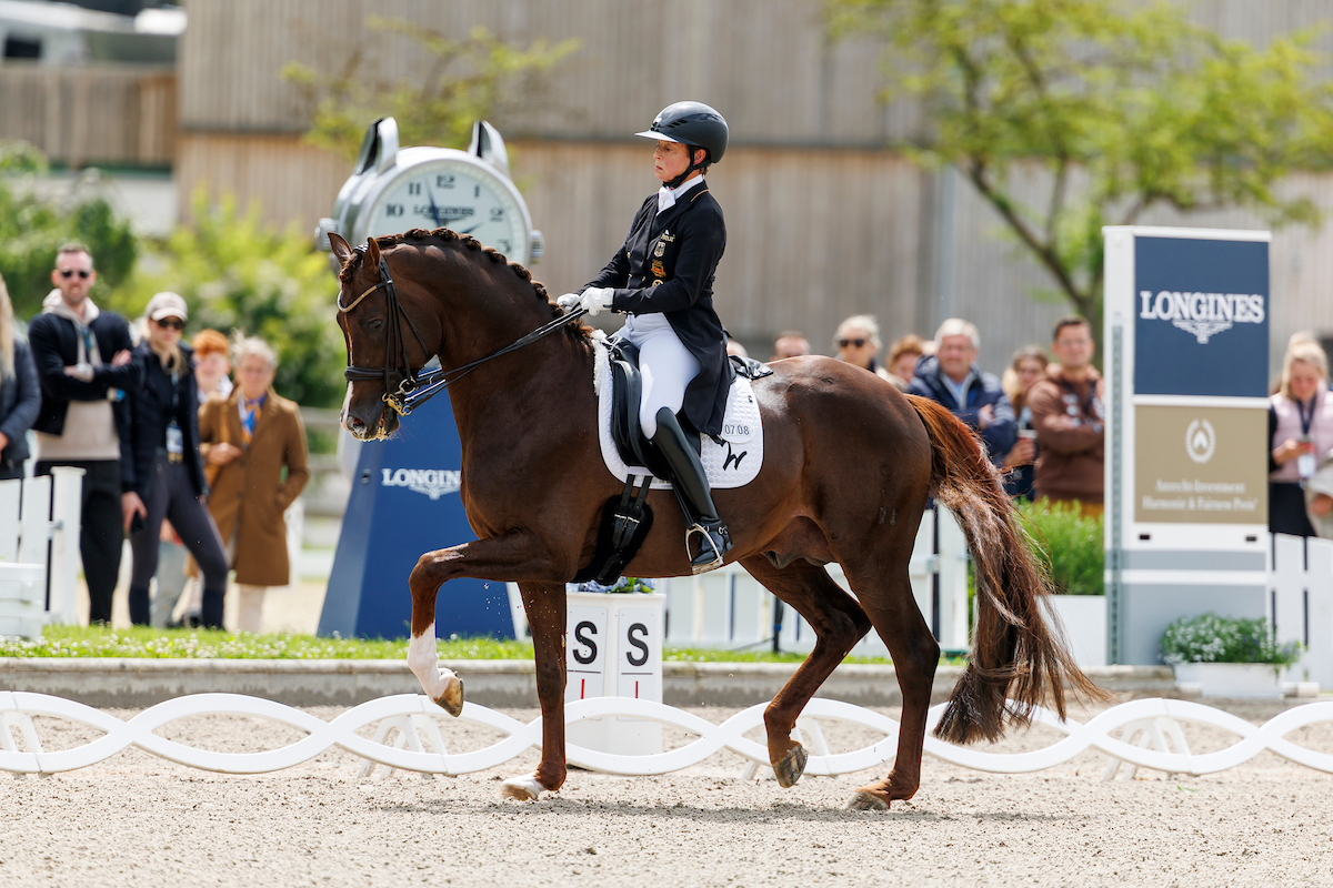 Isabell Werth achieved the second-best result in the Grand Prix Special with Viva Gold. According to the regulations, however, there was no medal for this at the 2026 German Championships in Balve. Photo: sportfotos-lafrentz.de