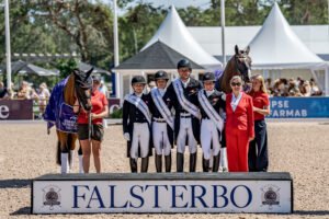 Cathrine Laudrup-Dufour und Freestyle mit weltmeisterlichem Auftritt in Falsterbo