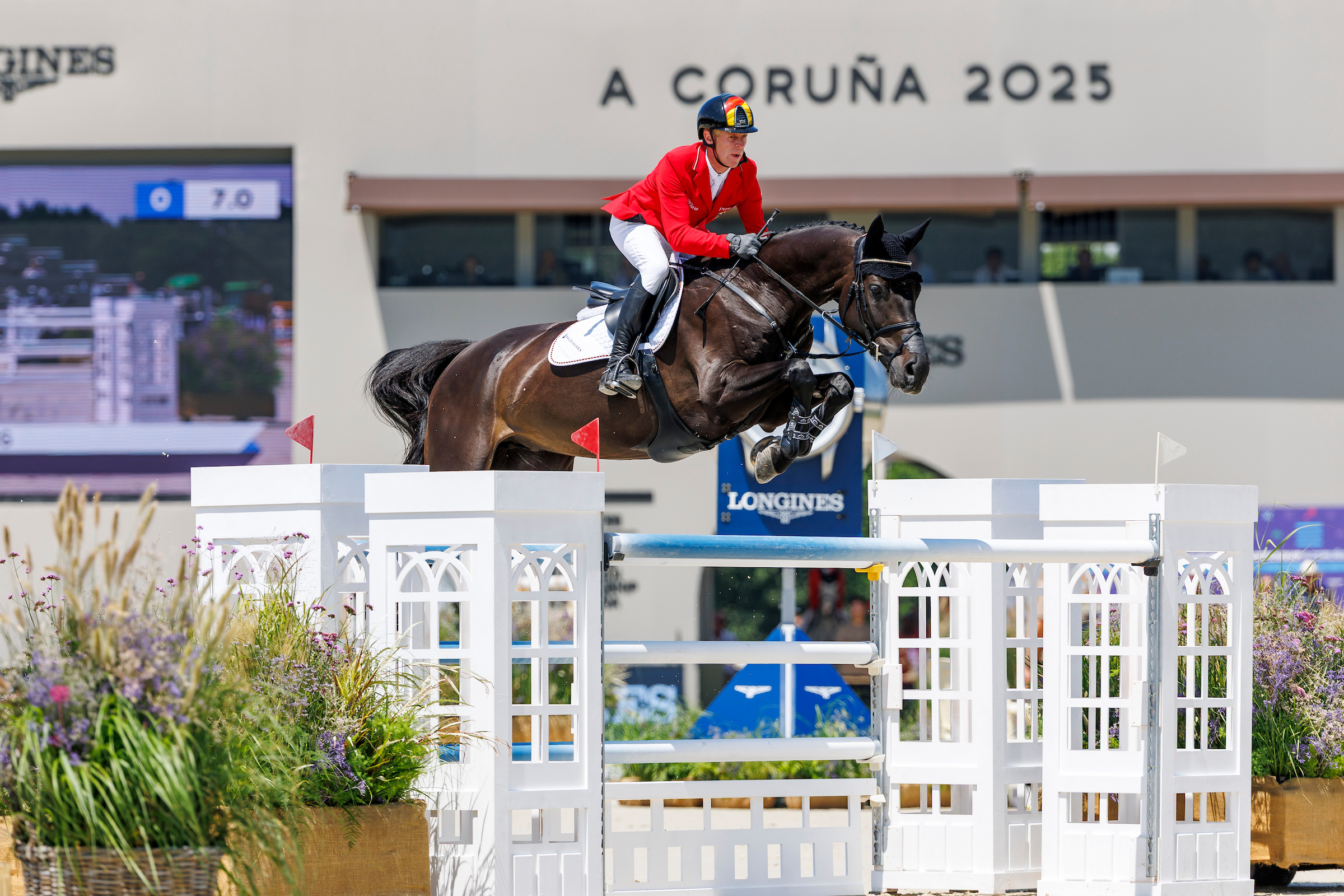 Championatsdebüt für Marcus Ehning und Coolio bei der EM in La Coruña 2025. Foto: sportfotos-lafrentz.de