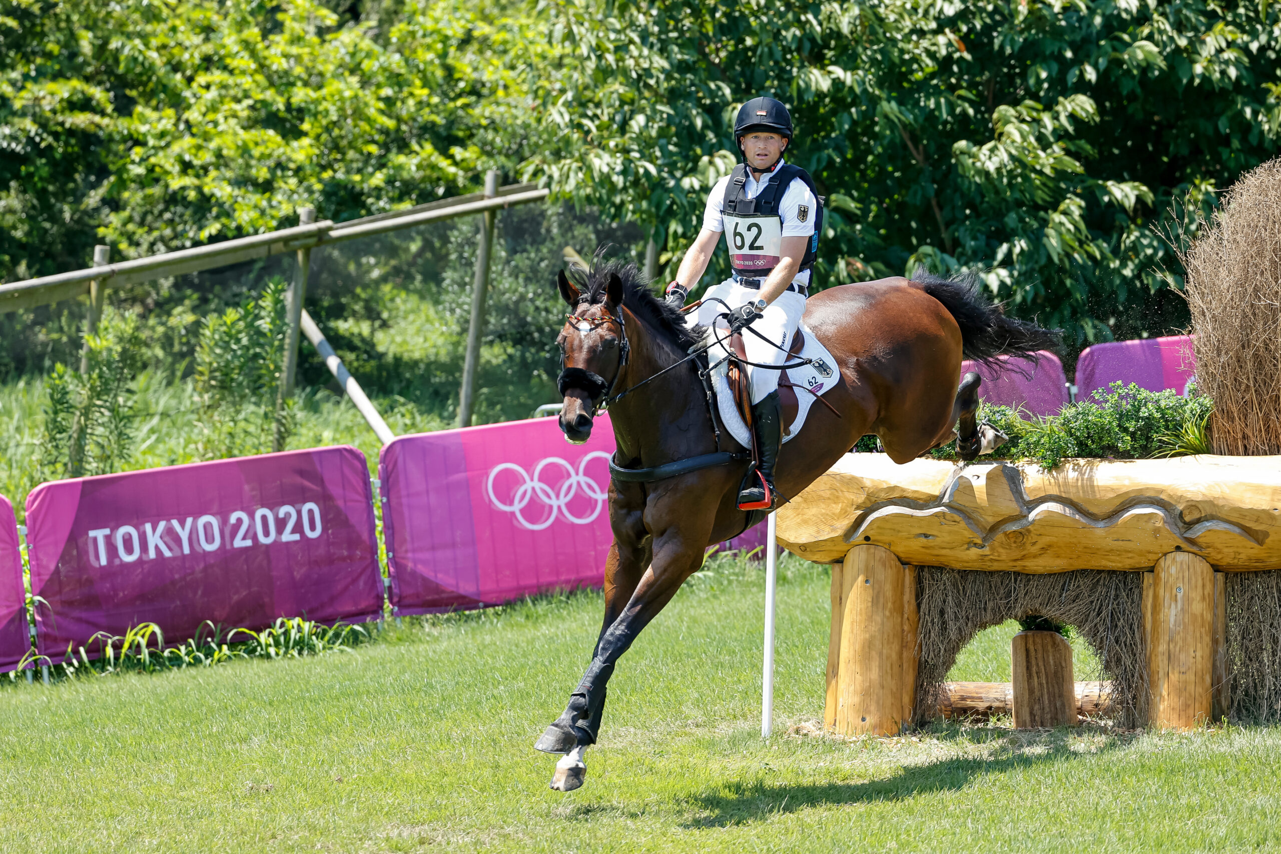 Michael Jung und Chipmunk bei den Olympischen Spielen 2020 bzw. 2021 in Tokio.
Foto: sportfotos-lafrentz.de