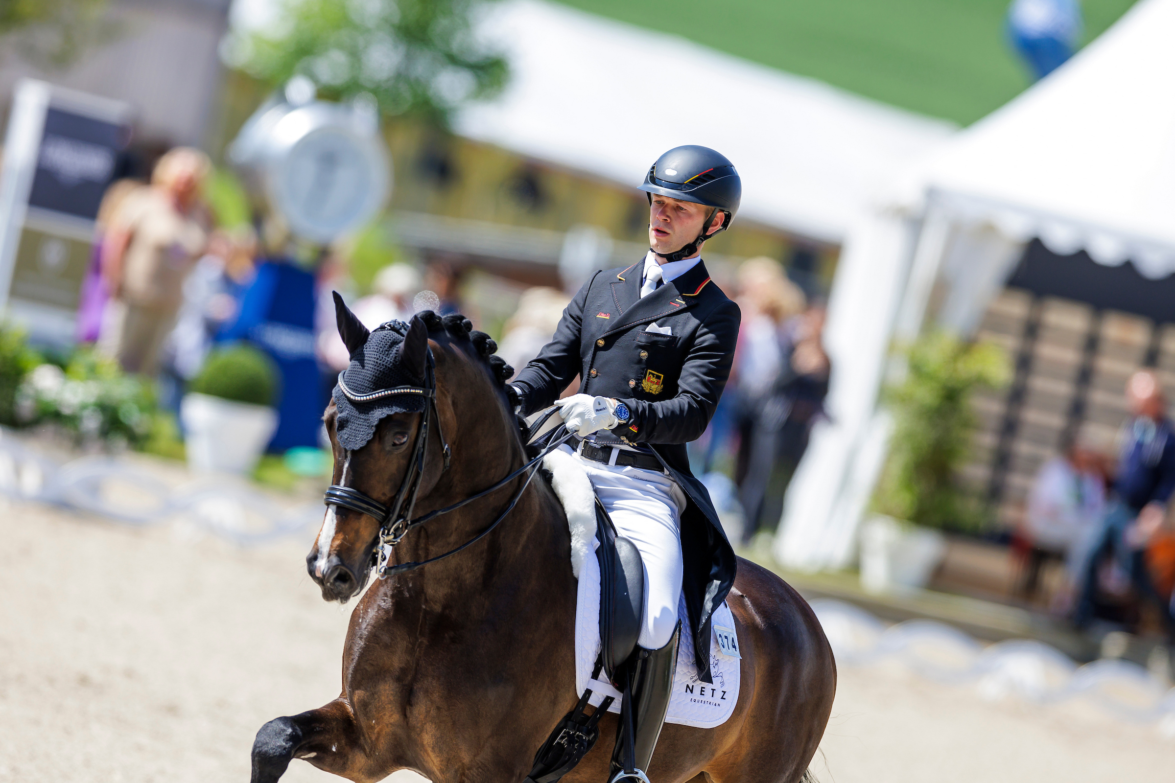 Raphael Netz mit WM-Pferd Great Escape Camelot.
Foto: sportfotos-lafrentz.de