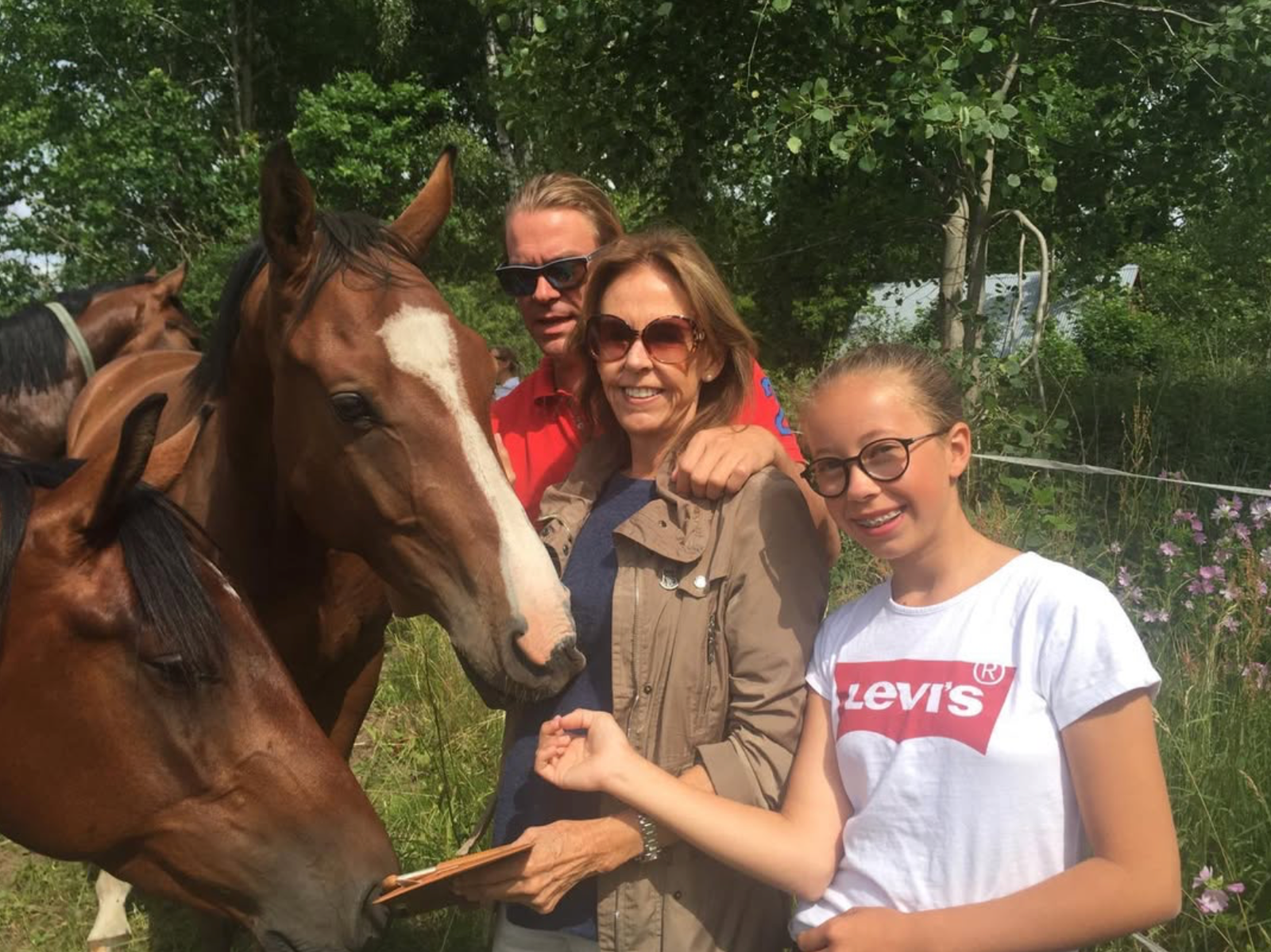 The Wannius family with young Singclair. Photo: Private