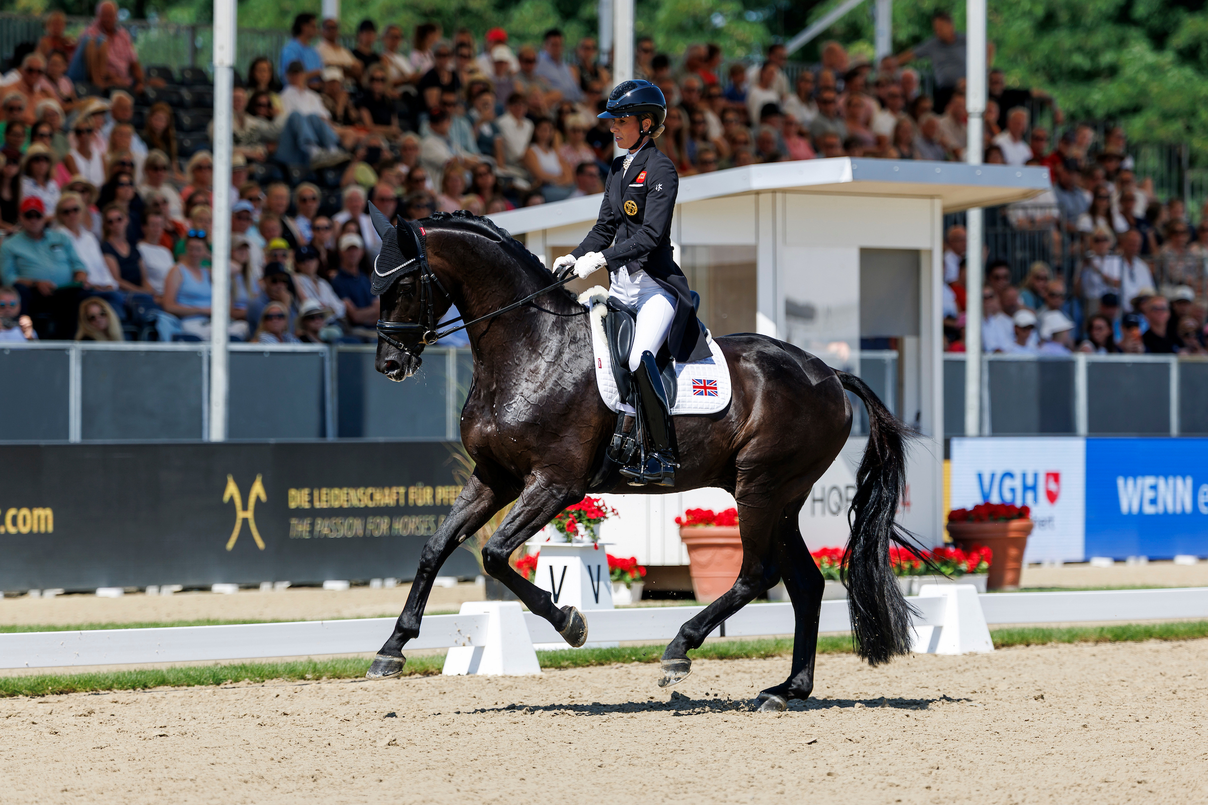 Rückführungen wie diese waren es, mit denen Charlotte Dujardin und Secret Agent heute überzeugen konnten. Foto: sportfotos-lafrentz.de