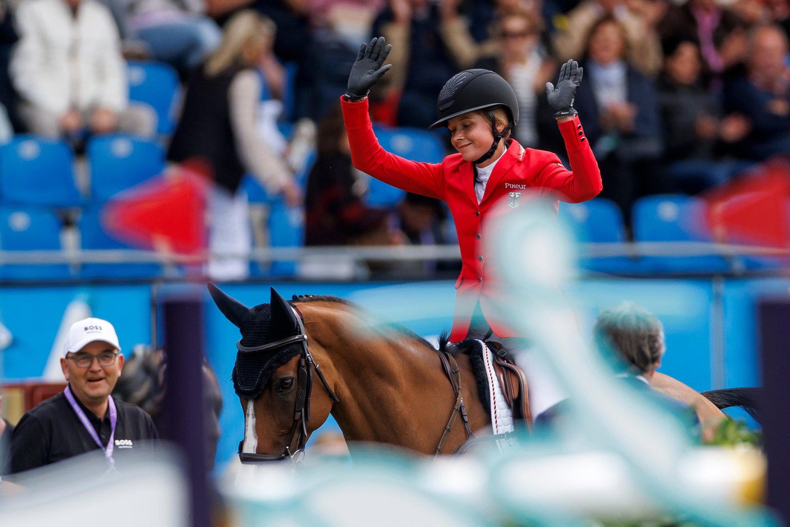 Sie sind aktuell bestes deutsches Paar auf Rang zwei: Sophie Hinners und Iron Dames Singclair.