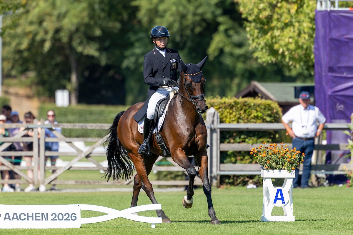 After Michael Jung’s dressage performance – the German eventing team is in second place, just behind the British team