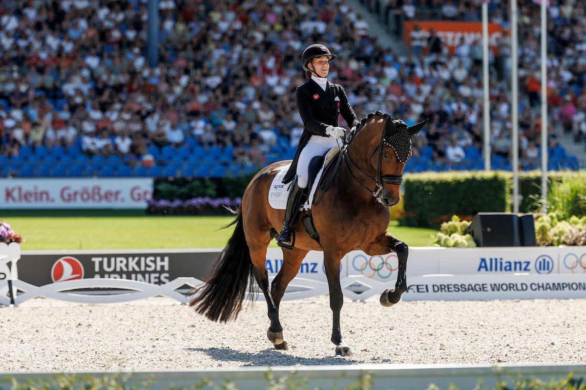Cathrine Laudrup-Dufour (DEN) und Freestyle gewann Silber. Foto: sportfotos-lafrentz.de
