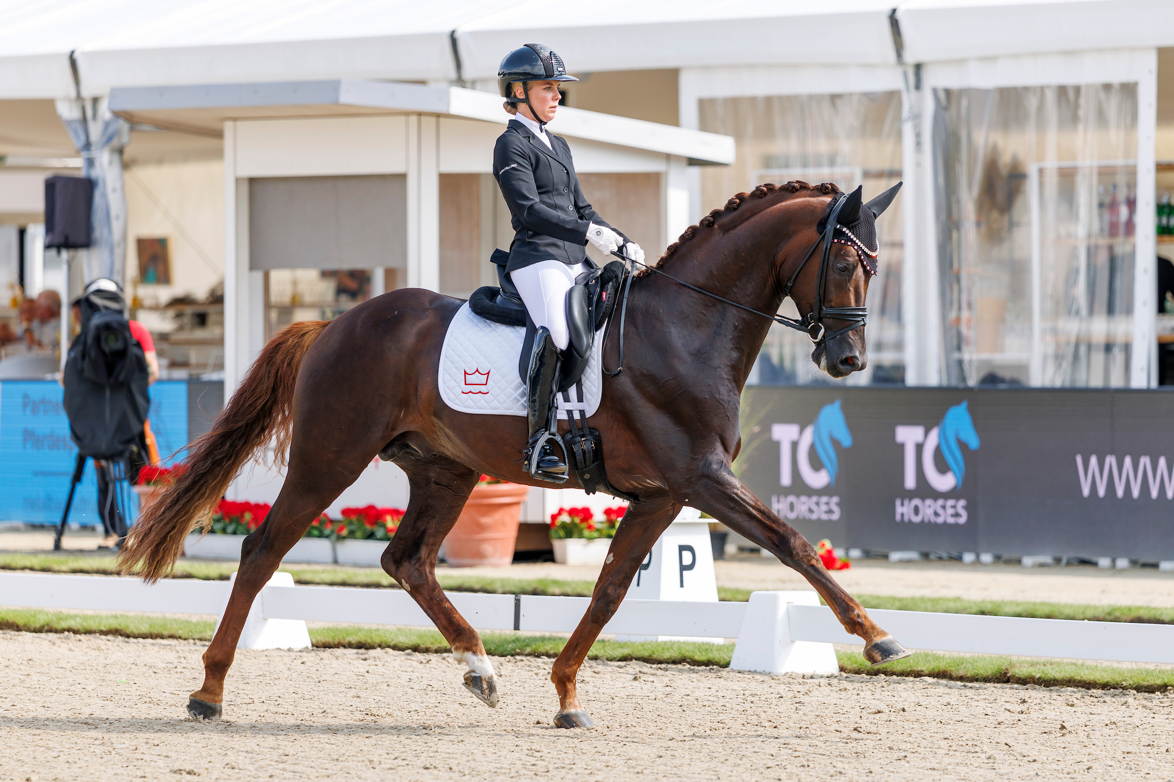 Ein Pferd, das sich toll weiterentwickelt hat: Atterupgaards Bernachi mit Selina Solberg Vittinghus. Foto: sportfotos-lafrentz.de