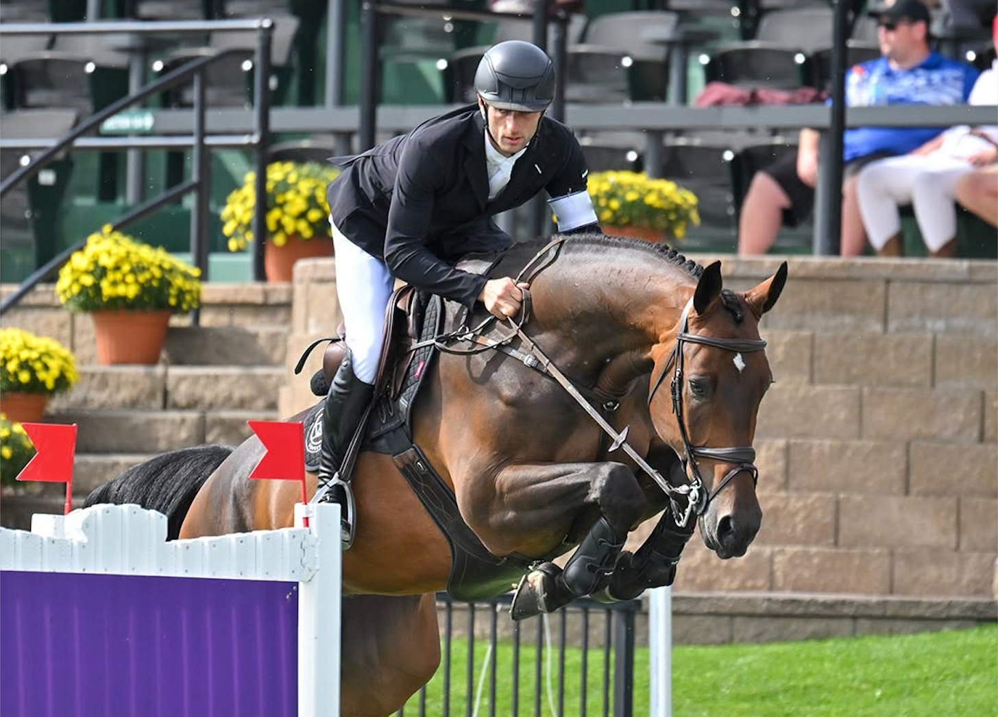Richard Vogel mit Chember in Spruce Meadows.
Foto: Spruce Meadows Masters
