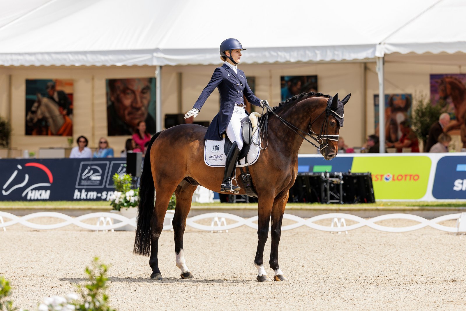 Beatrice Hoffrogge and Dancelli at the 2024 Burg Cup Qualifier in Balve. Photo: Sportfotos-lafrentz.de