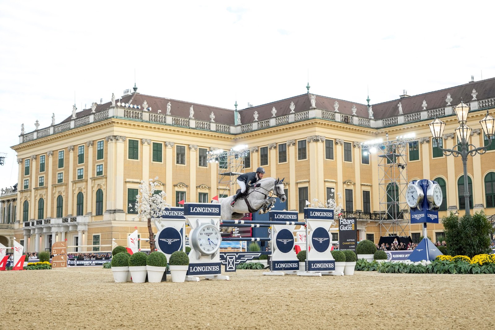 Bestes deutsches Paar heute bei der Global Champions League in Wien: Max Weishaupt und Zuccero HV.
Foto: LGCT/Jan Vlcek