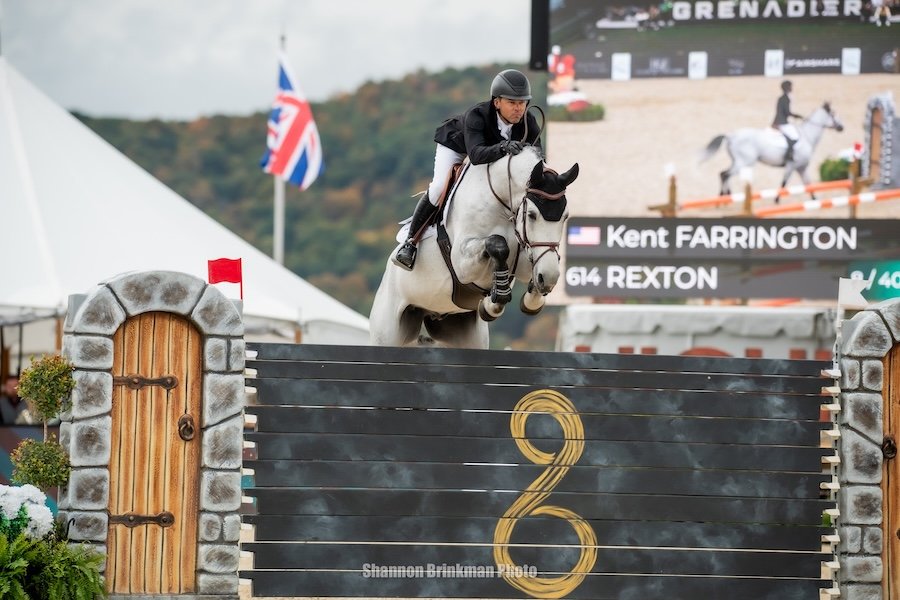 Kent Farrington und Rexton gewannen bei den Discovery Land Company Masters ihren ersten Großen Preis. Foto: Shannon Brinkman