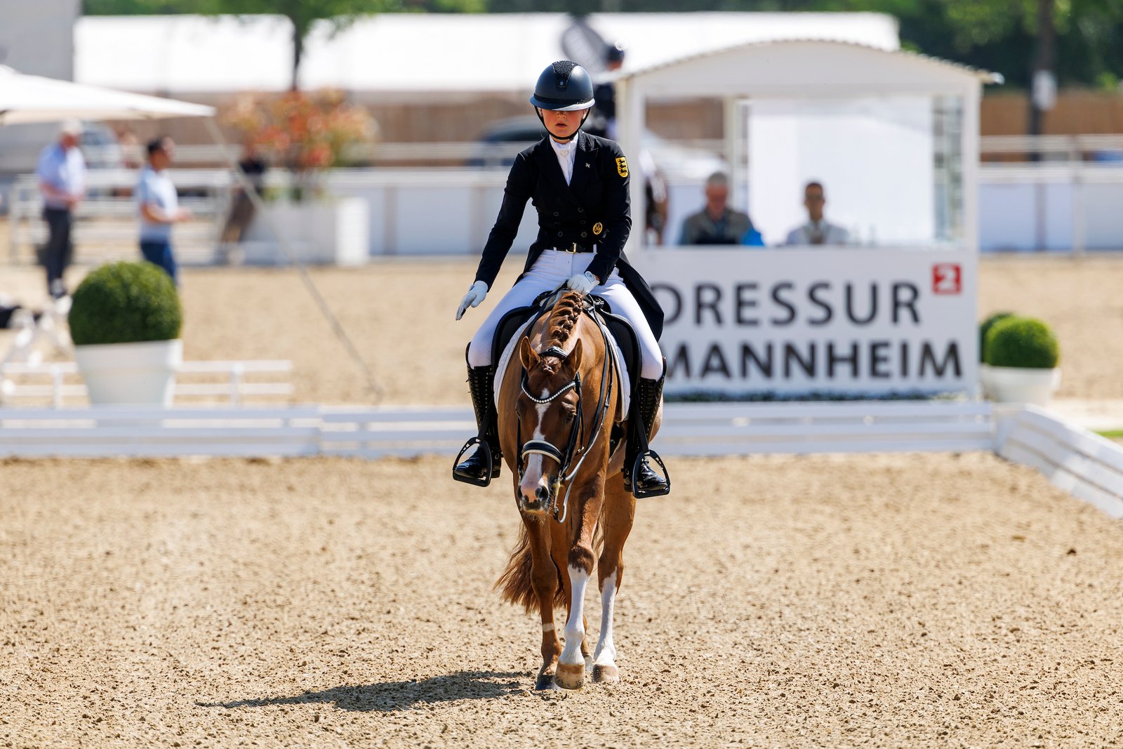 Typisch: Derrick happy, Ann-Cathrin offenbar bereits hadernd, was sie beim nächsten Mal besser machen muss. Foto: sportfotos-lafrentz.de